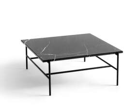 Konferenčný stolík Rebar 80 cm, soft black/marble