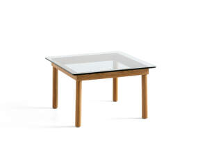 Konferenčný stolík Kofi 60x60, oak/clear