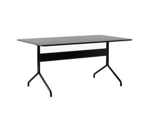 Jedálenský stôl Pavilion AV18, black lacquered oak / black base