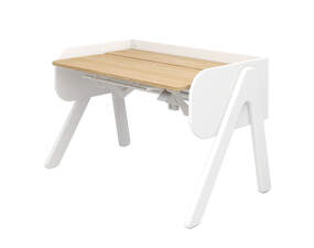 Detský pracovný stôl Woody Nor, White/Oak