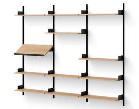 Policová zostava Display Shelf, oak/black