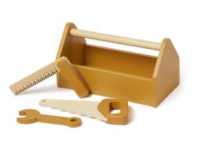 Detský box s drevenými nástrojmi Play Toolbox, mustard