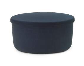 Pouf Hide Storage Large, steel blue