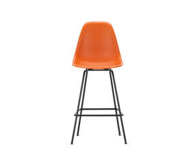 Barová stolička Eames Plastic Low, rusty orange