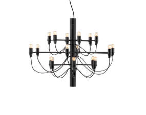 Luster 2097/18 Clear Bulbs, matte black