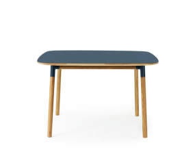 Stôl Form 120x120 cm, modrá/dub