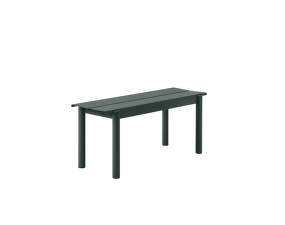 Lavica Linear Steel Bench 110 cm, dark green