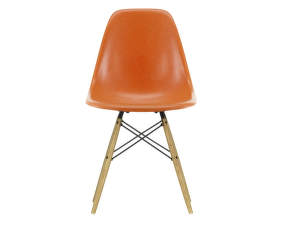 Stolička Eames Fiberglass DSW, red orange/ash