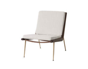 Kreslo Boomerang HM1, walnut/Loop Cream K5042-33