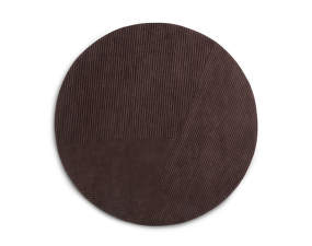 Koberec Row circular, dark brown