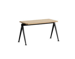 Lavica Pyramid Bench 11 85 cm, black powder coated steel / matt lacquered solid oak