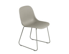 Stolička Fiber Side Chair Sled Base, grey