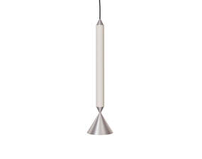 Závesná lampa Apollo 39, winter white/polished aluminium