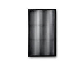 Skrinka Haze Reeded glass, black