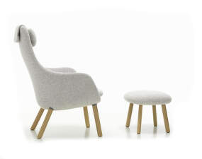 Kreslo HAL Lounge Chair & Ottoman, cream/sierra grey