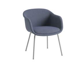 Stolička Fiber Conference Armchair Tube Base, grey/Sabi 631