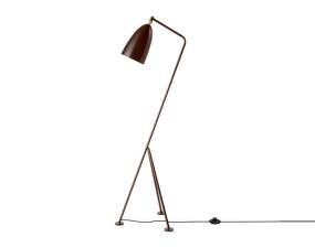 Stojacia lampa Gräshoppa, walnut brown glossy