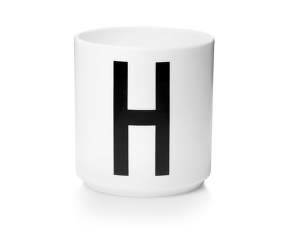 Hrnček s písmenom H, white