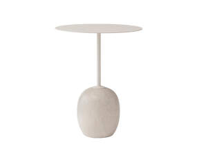 Odkládací stolík Lato LN8, ivory white/crema diva marble