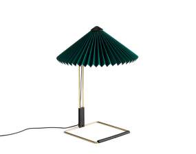 Stolová lampa Matin 300, polished brass / green