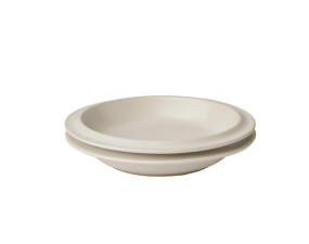 Hlboký tanier Edge Deep Plate Ø21 cm 2ks, ecru stoneware