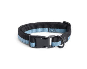 Obojok pre psa Dogs Collar Flat S/M, blue/black