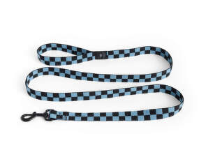 Vodítko Dogs Leash Flat M/L, blue/black check