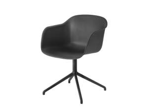 Stolička Fiber Armchair Swivel Base, black