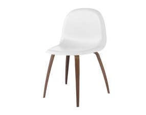 Stolička 3D Dining Chair, white cloud/american walnut