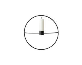 Nástenný svietnik POV Circle Candleholder S, black