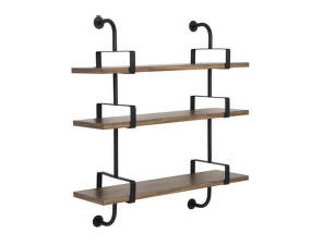 Polica Démon Shelf 2, 95cm, 3 shelves, walnut