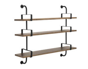 Polica Démon Shelf 2, 155cm, 3 shelves, walnut