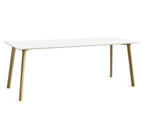 Stôl CPH Deux 210 L200, pearl white/oak
