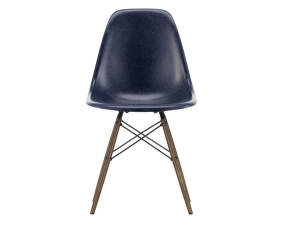 Stolička Eames Fiberglass DSW, navy blue/dark maple