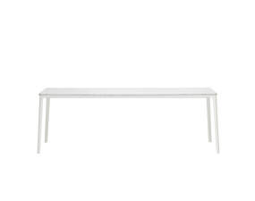 Jedálenský stôl Plate 100x220, marble carrara table top/white base