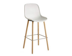Barová stolička Neu 12 High, solid oak/cream white