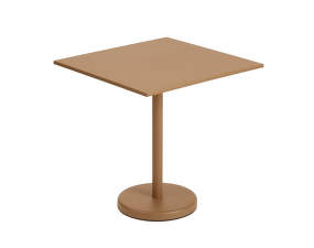 Stolík Linear Steel Café Table 70x70, burnt orange