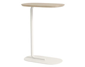 Stolík Relate 73,5 cm, solid oak / off-white
