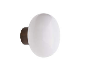 Nástenná lampa Karl-Johan Wall Lamp, Smoked Oak w. White Opal Glass