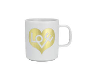 Hrnček Love Heart, gold, 0,3L