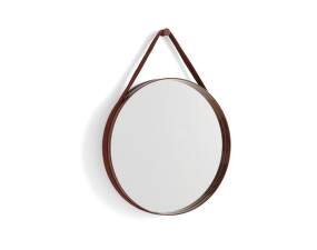 Zrkadlo Strap Mirror 50cm, dark brown