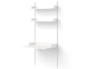 Policová zostava Study Shelf, white/white