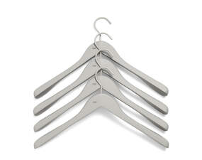 Ramienka Soft Coat Hanger Wide Grey, set 4ks