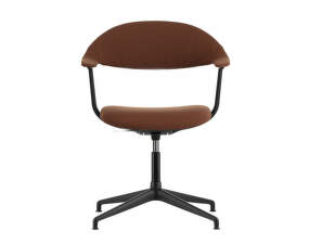 Kancelárska stolička Mynt Upholstery, marron/cognac/black