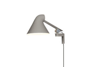 Nástenná lampa NJP Short, light aluminium grey