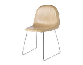 Stolička 3D Dining Chair, oak/sledge base