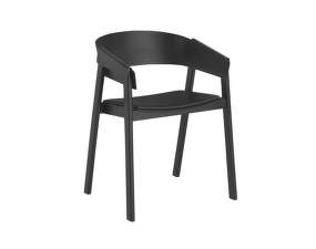 Stolička Cover Armchair, kůže, black/black