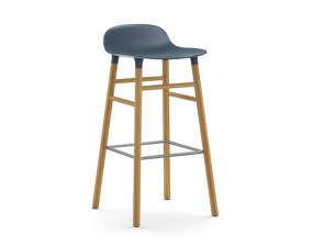 Barová stolička Form 75 cm, blue/oak