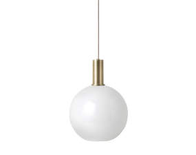 Lampa Collect Low, brass/opal sphere
