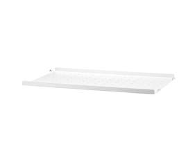 Polica String Metal Shelf Low Edge 58 x 30, white